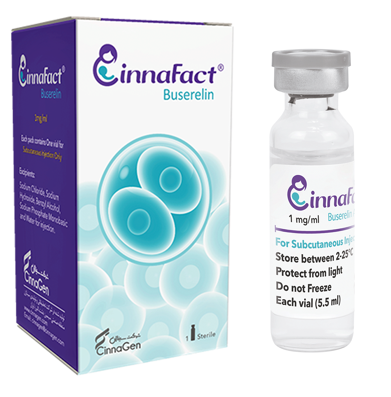 بوسرلین استات 1mg/1mL,5.5mL تزریقی