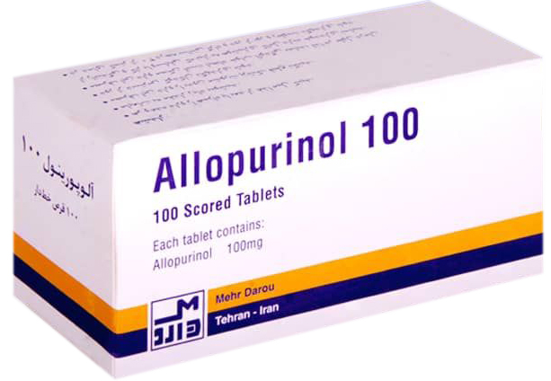 آلوپورینول  100mg قرص خوراکی