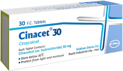 سیناکلست هیدروکلراید  30mg قرص خوراکی