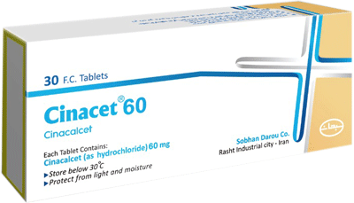 سیناکلست هیدروکلراید 60mg قرص خوراکی