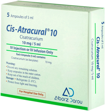 سیس آتراکوریوم 2mg/1mL,5mL تزریقی