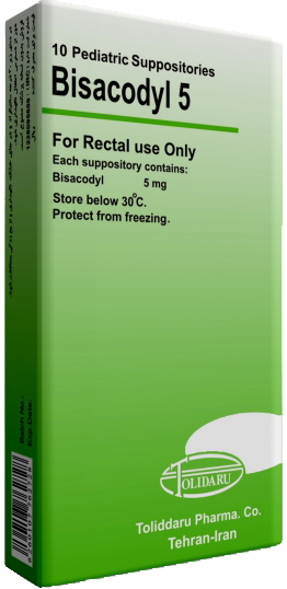 بیزاکودیل 5mg شیاف مقعدی
