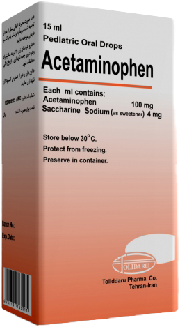 استامینوفن 100mg,15mL قطره محلول خوراکی