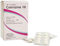 ستیریزین هیدروکلراید 10mg قرص خوراکی