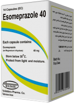 اس امپرازول 40mg کپسول آهسته رهش خوراکی