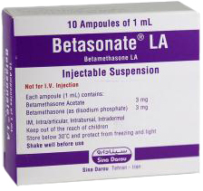 بتامتازون ال آ 3mg/3mg/1mL,1mL سوسپانسیون تزریقی