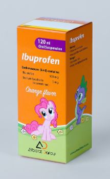 ایبوپروفن  100mg/5mL,120mL سوسپانسیون خوراکی