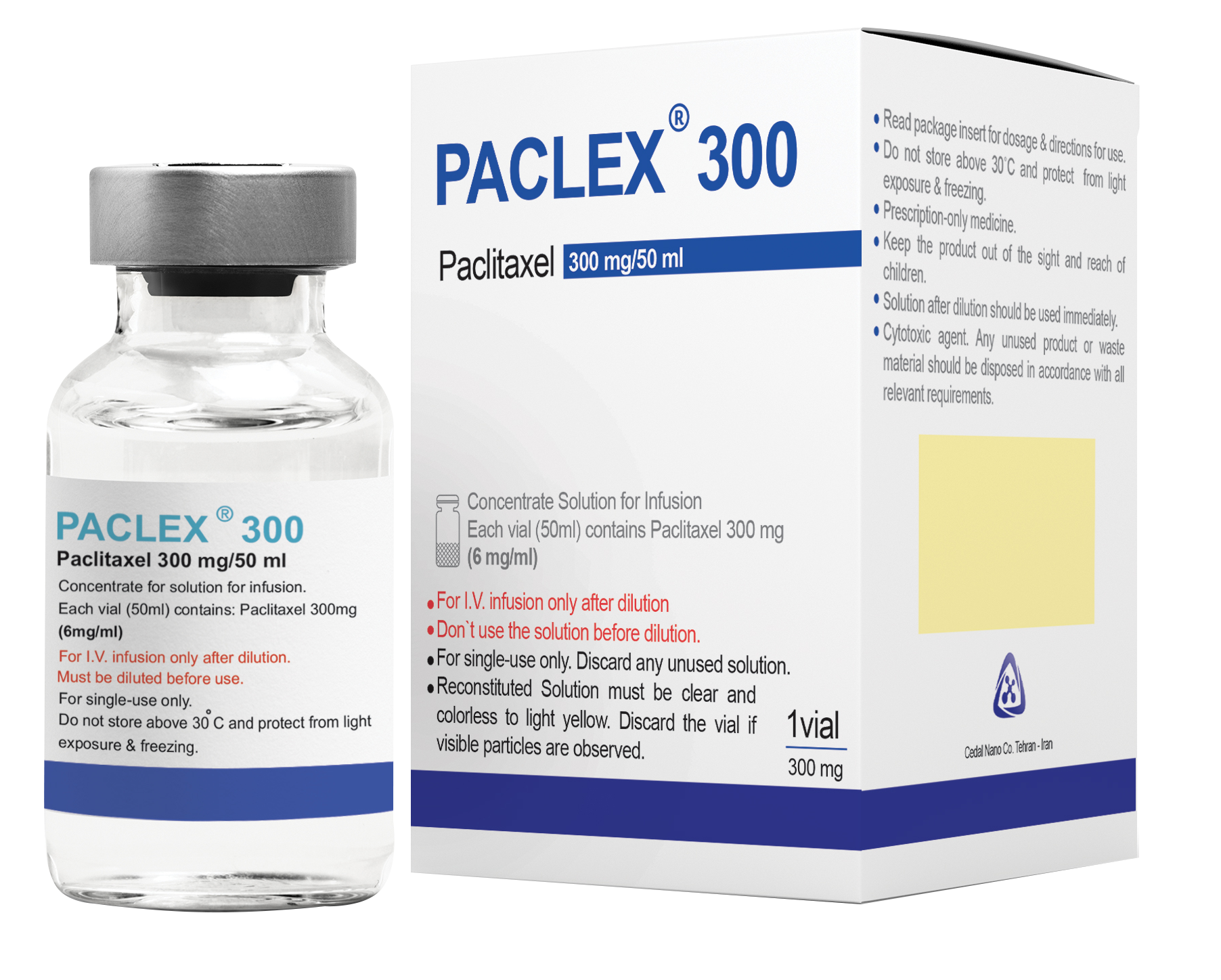 پکلی تاکسل  6mg/1mL,50mL تزریقی
