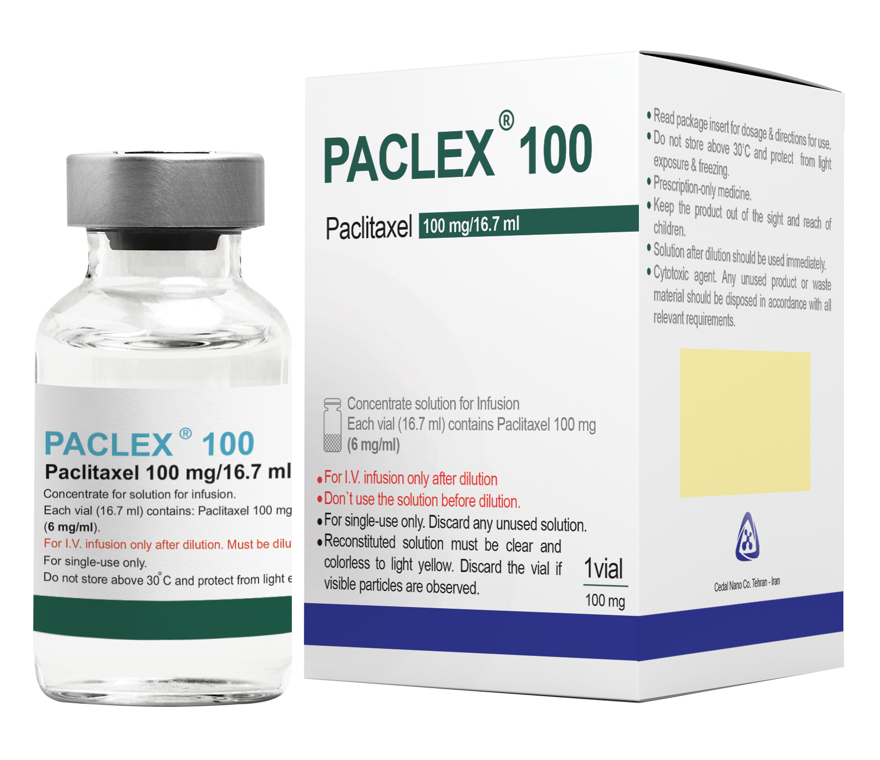 پکلی تاکسل  6mg/1mL,16.7mL تزریقی