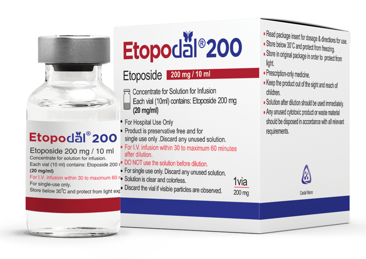 اتوپوزاید  20mg/1mL,10mL محلول تزریقی وریدی