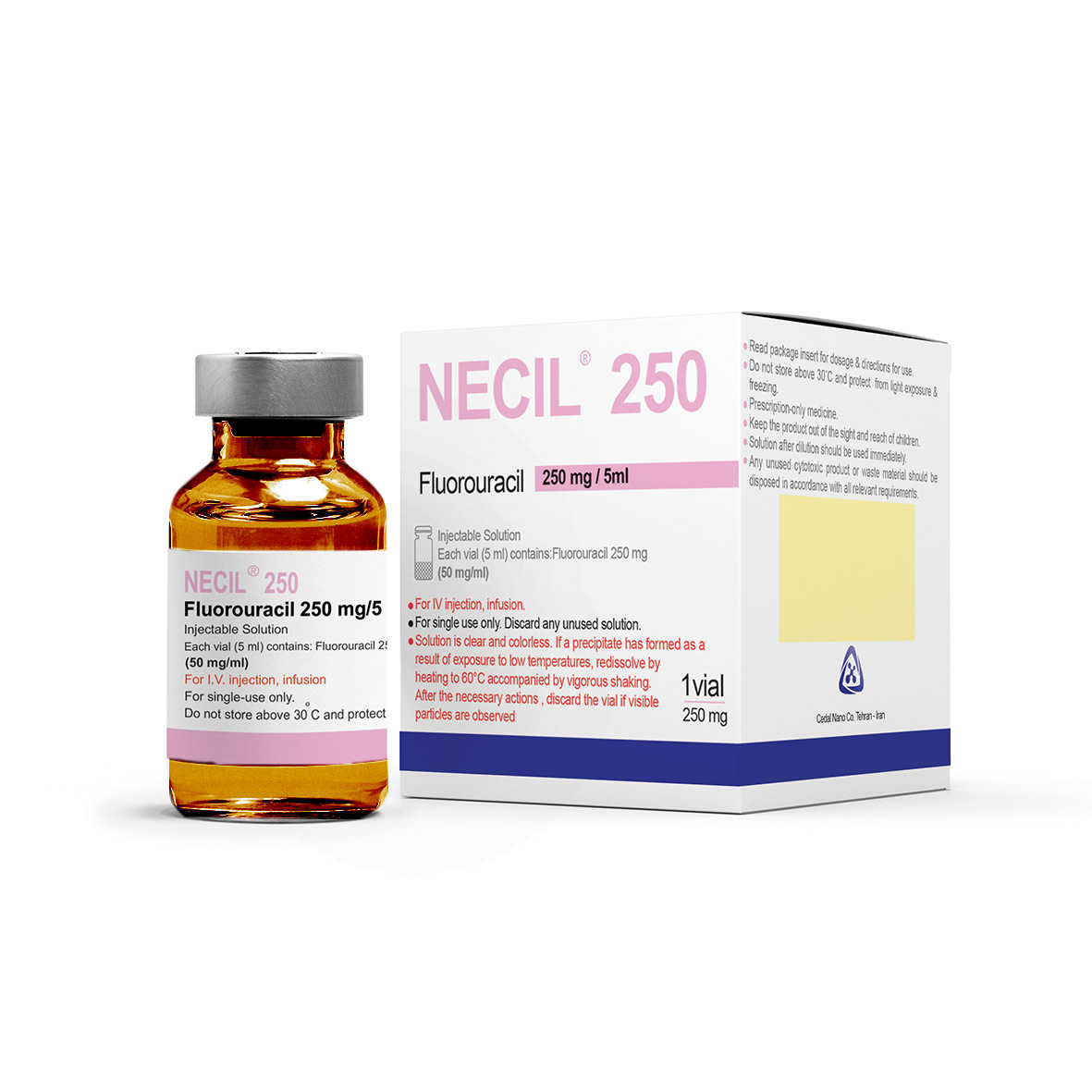 فلورواوراسیل  50mg/1mL,5mL تزریقی