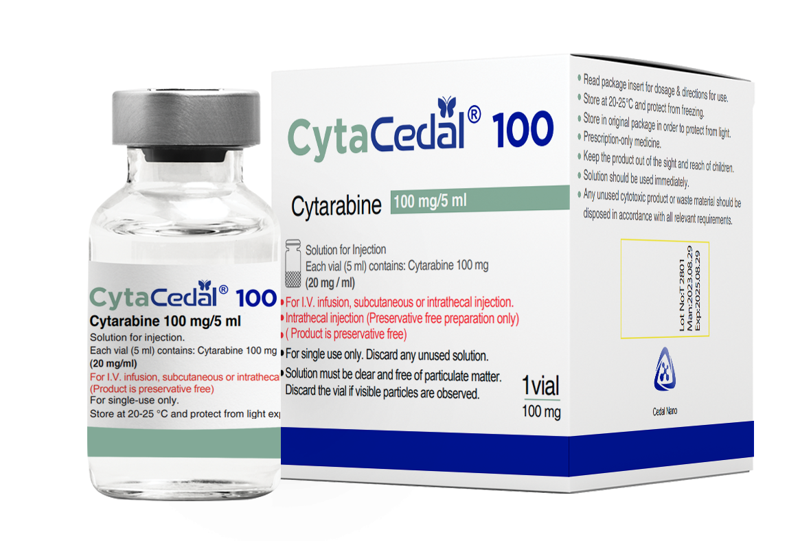 سیتارابین  20mg/1mL,5mL محلول تزریقی