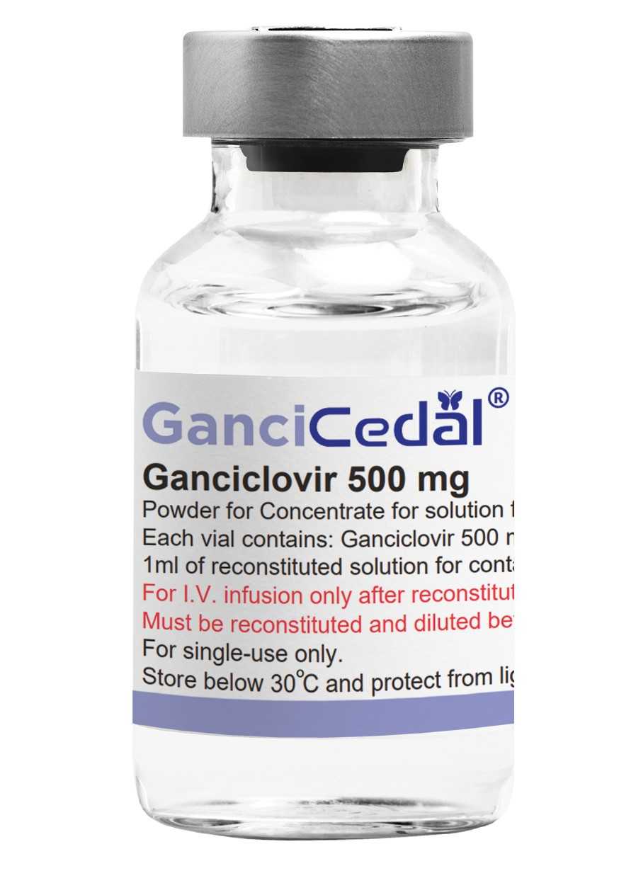 گانسیکلوویر  500mg پودر لیوفیلیزه تزریقی