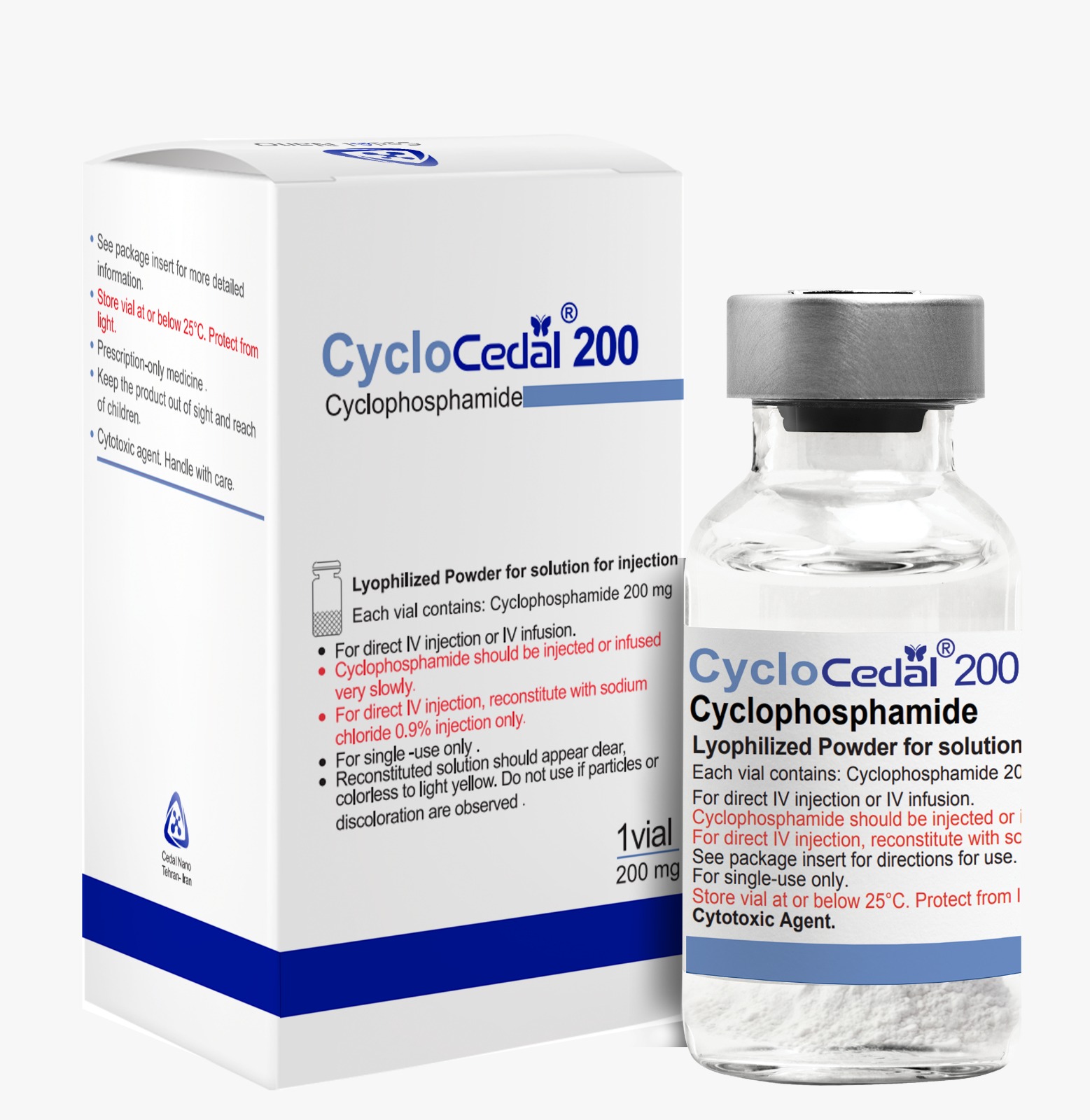 سیکلوفسفامید  200mg پودر برای سوسپانسیون تزریقی