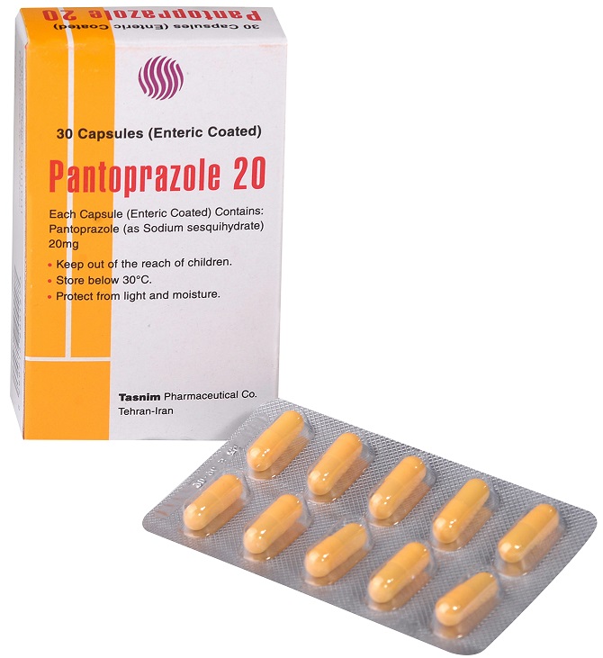 پنتوپرازول  20mg کپسول آهسته رهش خوراکی