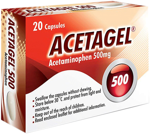 استامینوفن 500mg کپسول با روکش ژلاتینی خوراکی
