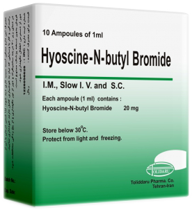 هیوسین-ان-بوتیل بروماید 20mg/1mL,1mL تزریقی