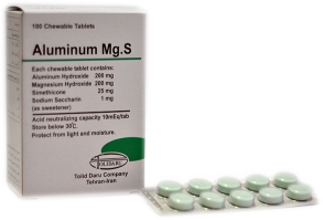 آلومینیوم/ منیزیم/سایمتیکون  225mg/200mg/25mg/5mL,240mL سوسپانسیون خوراکی