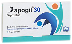 داپوکستین (بصورت هیدروکلراید) 30mg قرص خوراکی