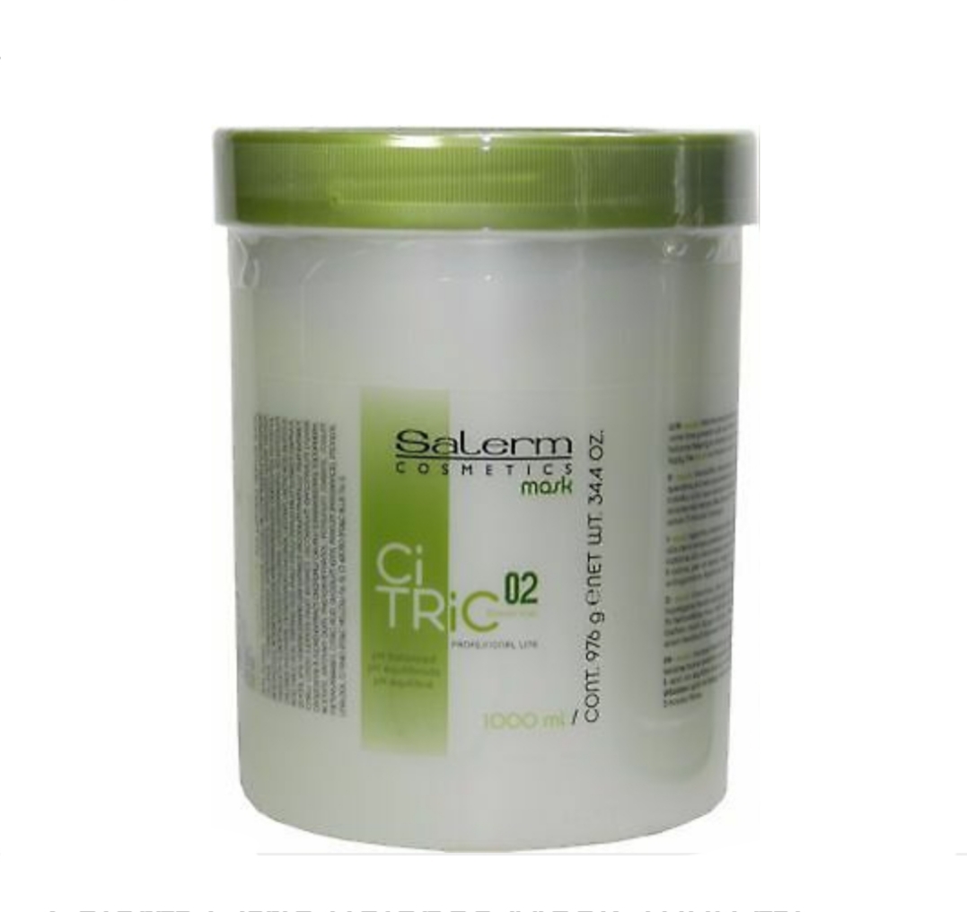 فراورده های حالت دهنده ،نرم کننده وتثبیت کننده آرایش مو (کرمها ، لوسیونها وروغنها) SALERM COSMETICS Citric Balance Mask 1000ml