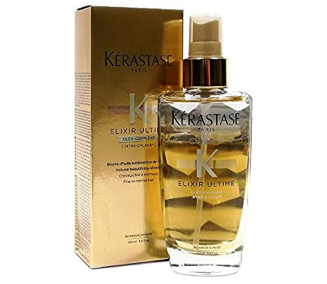 فراورده های حالت دهنده ،نرم کننده وتثبیت کننده آرایش مو (کرمها ، لوسیونها وروغنها) KERASTASE ELIXIR ULTIME VOLUME BEAUTIFYING OIL MIST FINE TO NORMAL HAIR