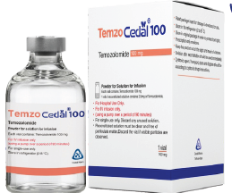 تموزولومید 100mg پودر لیوفیلیزه تزریقی وریدی